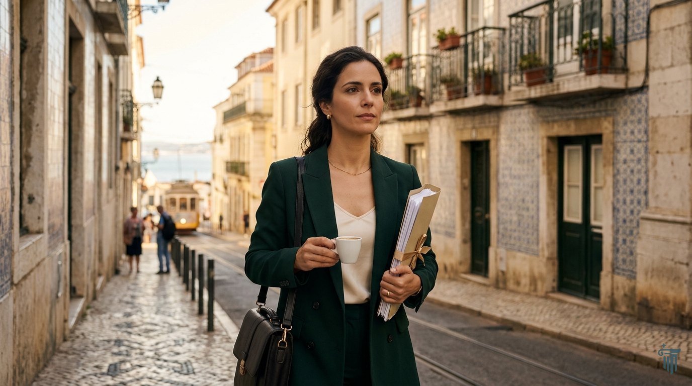 Ambiente urbano em Portugal representando o contexto territorial dos processos de nacionalidade
